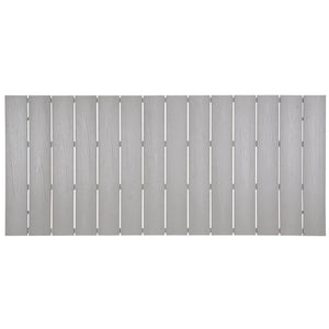 Modway Furniture Maine 80" Coastal-Inspired Outdoor Patio Dining Table with Durable Weather-Resistant Design White Light Gray EEI-1509-WHI-LGR