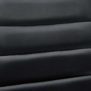 Modway Furniture Ripple Armless Mid Back Vinyl Office Chair - Versatile Comfort for Modern Workspaces & Meetings Black EEI-1532-BLK