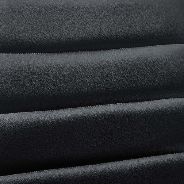 Modway Furniture Ripple Armless Mid Back Vinyl Office Chair - Versatile Comfort for Modern Workspaces & Meetings Black EEI-1532-BLK