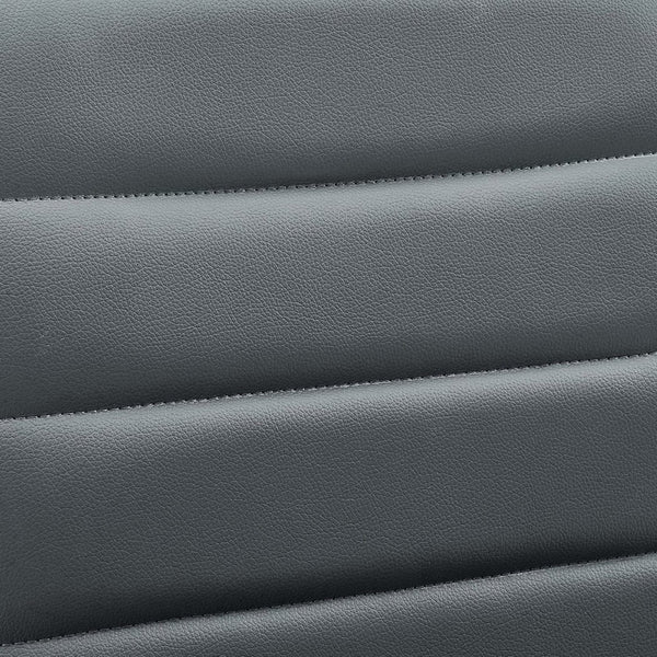 Modway Furniture Ripple Armless Mid Back Vinyl Office Chair - Versatile Comfort for Modern Workspaces & Meetings Gray EEI-1532-GRY