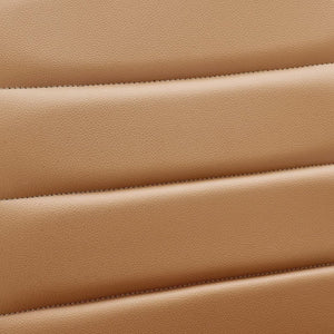 Modway Furniture Ripple Armless Mid Back Vinyl Office Chair - Versatile Comfort for Modern Workspaces & Meetings Tan EEI-1532-TAN