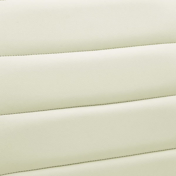 Modway Furniture Ripple Armless Mid Back Vinyl Office Chair - Versatile Comfort for Modern Workspaces & Meetings White EEI-1532-WHI