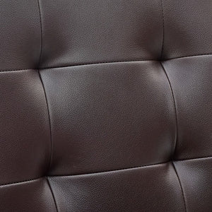 Modway Furniture Prim Armless Mid Back Office Chair - Modern Faux Leather Design with Adjustable Height & Mobility Brown EEI-1533-BRN