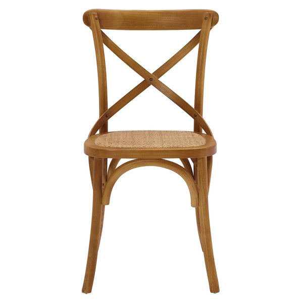 Modway Furniture Gear Dining Side Chair by Modway - Timeless Rustic Charm for Your Dining Room or Kitchen Space Walnut EEI-1541-WAL