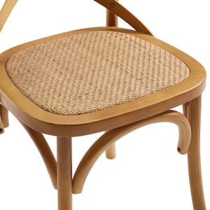 Modway Furniture Gear Dining Side Chair by Modway - Timeless Rustic Charm for Your Dining Room or Kitchen Space Walnut EEI-1541-WAL