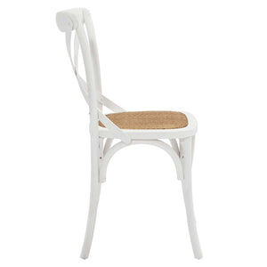 Modway Furniture Gear Dining Side Chair by Modway - Timeless Rustic Charm for Your Dining Room or Kitchen Space White EEI-1541-WHI