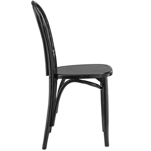 Modway Furniture Eon Dining Side Chair by Modway - Vintage-Inspired Comfort for Modern Spaces and Dining Areas Black EEI-1543-BLK