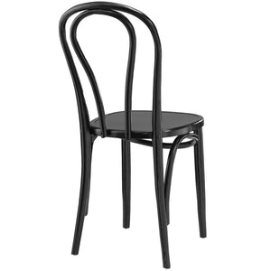 Modway Furniture Eon Dining Side Chair by Modway - Vintage-Inspired Comfort for Modern Spaces and Dining Areas Black EEI-1543-BLK