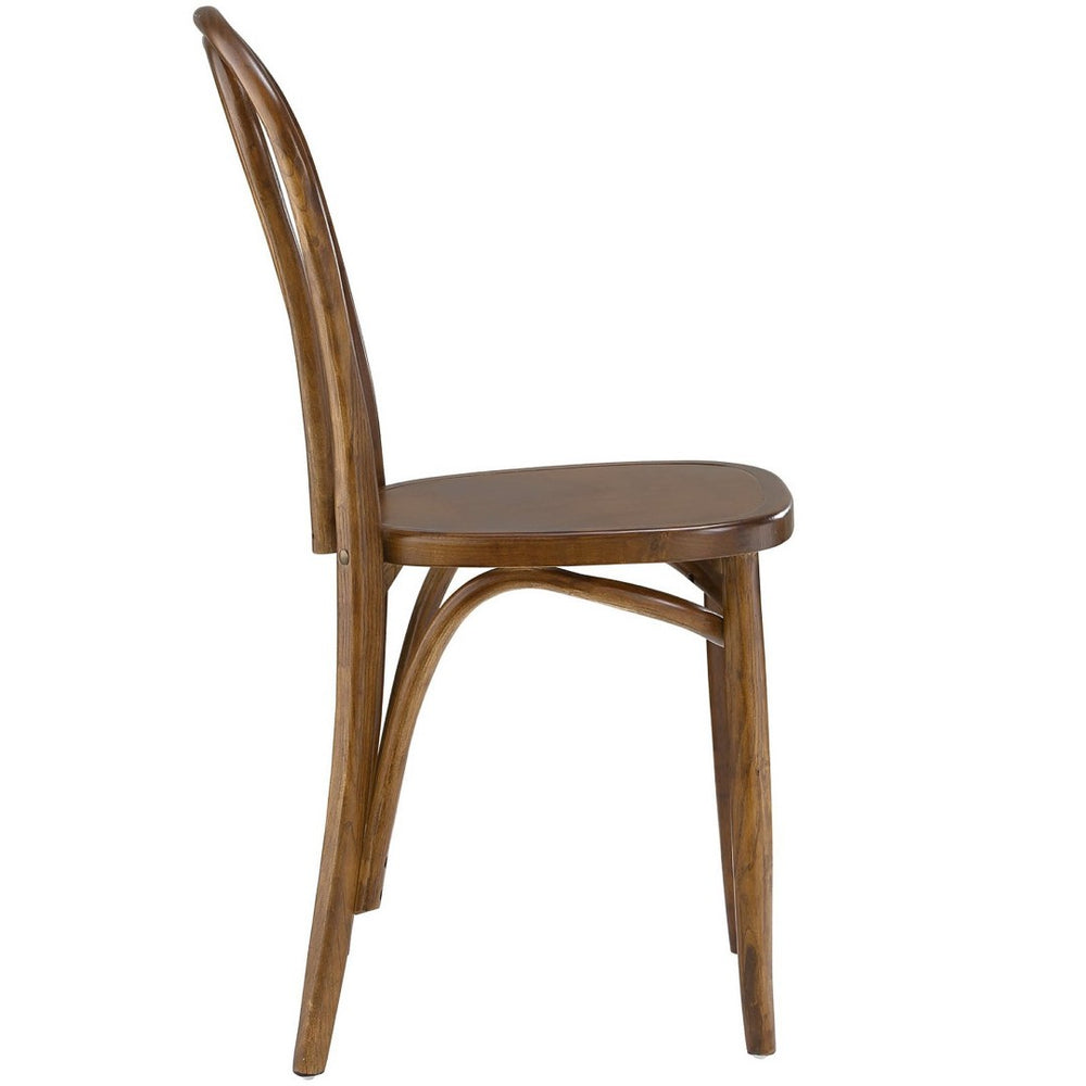 Modway Furniture Eon Dining Side Chair by Modway - Vintage-Inspired Comfort for Modern Spaces and Dining Areas Walnut EEI-1543-WAL