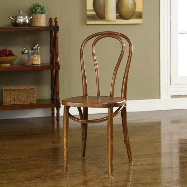 Modway Furniture Eon Dining Side Chair by Modway - Vintage-Inspired Comfort for Modern Spaces and Dining Areas Walnut EEI-1543-WAL