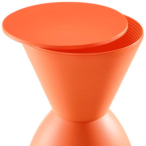Modway Furniture Haste Backless Stool - Modern Multi-Purpose Accent Piece with Hidden Storage for Indoor & Outdoor Use Orange EEI-1699-ORA