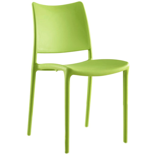 Modway Furniture Hipster Dining Side Chair - Ergonomic Comfort, Stackable Design, Perfect for Modern Spaces & Dining Green EEI-1703-GRN