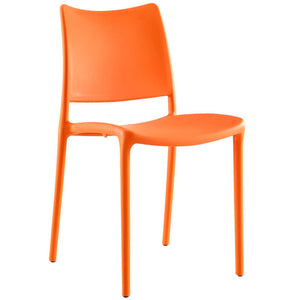 Modway Furniture Hipster Dining Side Chair - Ergonomic Comfort, Stackable Design, Perfect for Modern Spaces & Dining Orange EEI-1703-ORA