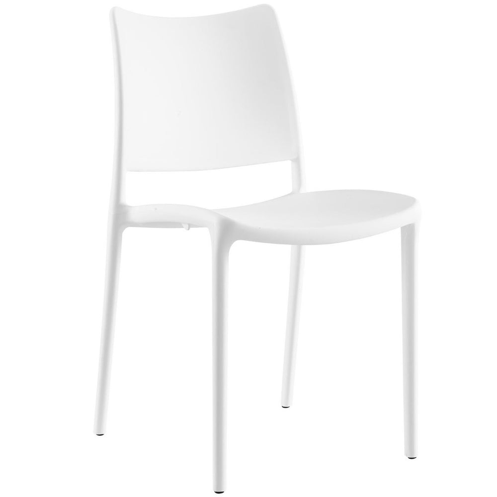 Modway Furniture Hipster Dining Side Chair - Ergonomic Comfort, Stackable Design, Perfect for Modern Spaces & Dining White EEI-1703-WHI