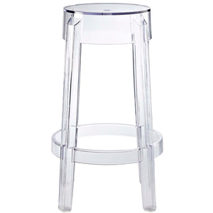 Modway Furniture Casper Backless Counter Stool - Clear Acrylic Design for Modern Kitchens & Dining Areas, 26.5" Height EEI-171-CLR