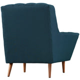 Modway Furniture Response Upholstered Fabric Armchair Azure 39 x 37.5 x 35.5