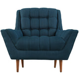 Modway Furniture Response Upholstered Fabric Armchair Azure 39 x 37.5 x 35.5