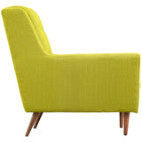 Modway Furniture Response Upholstered Fabric Armchair Wheatgrass 39 x 37.5 x 35.5