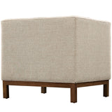 Modway Furniture Panache Upholstered Fabric Armchair Beige 31 x 34 x 31