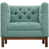 Modway Furniture Panache Upholstered Fabric Armchair Laguna 31 x 34 x 31