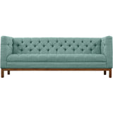 Modway Furniture Panache Upholstered Fabric Sofa Laguna 31 x 84 x 31