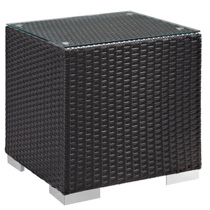 Modway Furniture Convene 5-Piece Outdoor Patio Sectional Set for Versatile Comfort and Modular Style in Any Space Espresso Mocha EEI-1809-EXP-MOC-SET