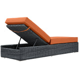 Modway Furniture Summon Outdoor Patio Sunbrella® Chaise Lounge Canvas Tuscan 83.5 x 30.5 x 17.5 - 42.5