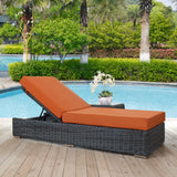 Modway Furniture Summon Outdoor Patio Sunbrella® Chaise Lounge Canvas Tuscan 83.5 x 30.5 x 17.5 - 42.5