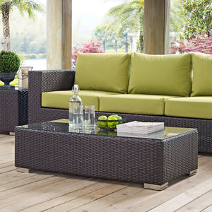 Modway Furniture Convene Outdoor Patio Coffee Table - Stylish, Durable Design for Modern Gatherings and Relaxation EEI-1908-EXP