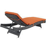 Modway Furniture Summon Outdoor Patio Sunbrella® Chaise EEI-1996-GRY-TUS