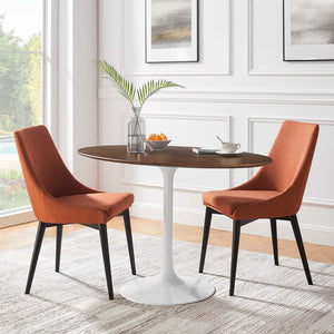 Modway Furniture Lippa 48" Oval Walnut Dining Table - Mid-Century Modern Elegance for Stylish Entertaining & Dining EEI-2019-WAL