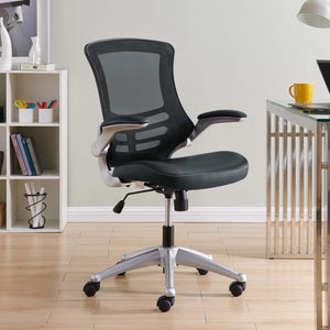 Modway Furniture Attainment Ergonomic Office Chair - Enhance Posture, Comfort & Productivity with Breathable Mesh Design Black EEI-210-BLK