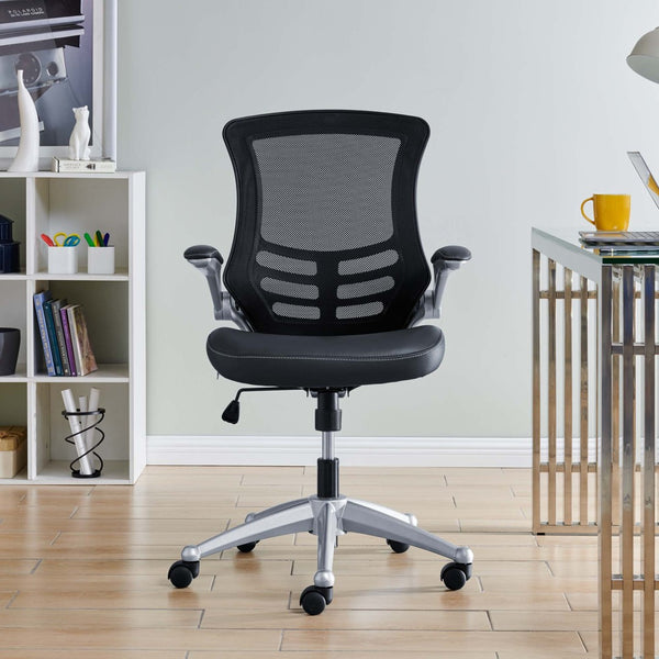 Modway Furniture Attainment Ergonomic Office Chair - Enhance Posture, Comfort & Productivity with Breathable Mesh Design Black EEI-210-BLK