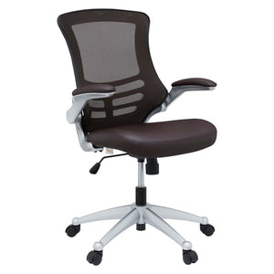 Modway Furniture Attainment Ergonomic Office Chair - Enhance Posture, Comfort & Productivity with Breathable Mesh Design Brown EEI-210-BRN