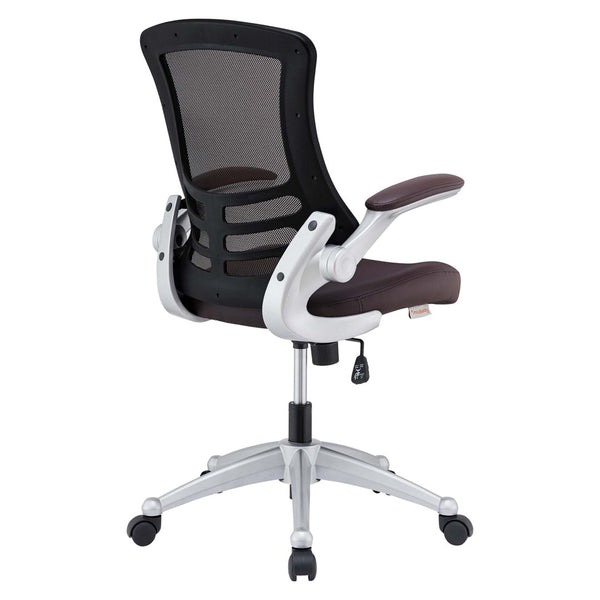 Modway Furniture Attainment Ergonomic Office Chair - Enhance Posture, Comfort & Productivity with Breathable Mesh Design Brown EEI-210-BRN