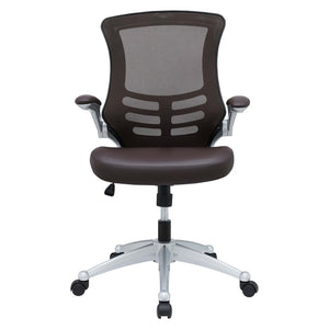 Modway Furniture Attainment Ergonomic Office Chair - Enhance Posture, Comfort & Productivity with Breathable Mesh Design Brown EEI-210-BRN