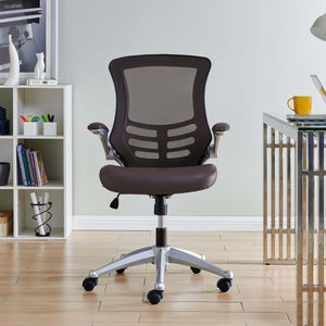Modway Furniture Attainment Ergonomic Office Chair - Enhance Posture, Comfort & Productivity with Breathable Mesh Design Brown EEI-210-BRN