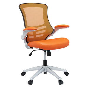 Modway Furniture Attainment Ergonomic Office Chair - Enhance Posture, Comfort & Productivity with Breathable Mesh Design Orange EEI-210-ORA