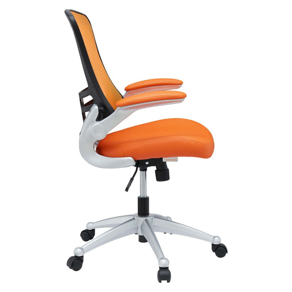 Modway Furniture Attainment Ergonomic Office Chair - Enhance Posture, Comfort & Productivity with Breathable Mesh Design Orange EEI-210-ORA