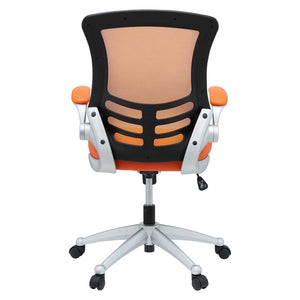 Modway Furniture Attainment Ergonomic Office Chair - Enhance Posture, Comfort & Productivity with Breathable Mesh Design Orange EEI-210-ORA