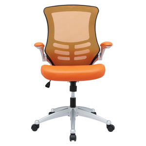 Modway Furniture Attainment Ergonomic Office Chair - Enhance Posture, Comfort & Productivity with Breathable Mesh Design Orange EEI-210-ORA
