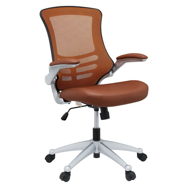 Modway Furniture Attainment Ergonomic Office Chair - Enhance Posture, Comfort & Productivity with Breathable Mesh Design Tan EEI-210-TAN