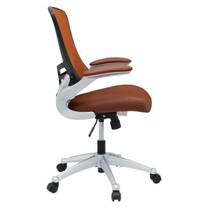 Modway Furniture Attainment Ergonomic Office Chair - Enhance Posture, Comfort & Productivity with Breathable Mesh Design Tan EEI-210-TAN