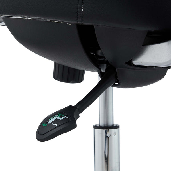 Modway Furniture Edge Drafting Chair by Modway - Ergonomic Stool with Lumbar Support for Comfort & Productivity Black EEI-211-BLK