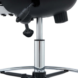 Modway Furniture Edge Drafting Chair by Modway - Ergonomic Stool with Lumbar Support for Comfort & Productivity Black EEI-211-BLK