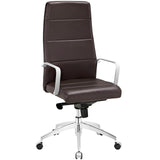 Modway Furniture Stride Highback Office Chair Brown 23 x 23.5 x 47 - 49
