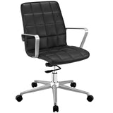 Modway Furniture Tile Office Chair Black 23 x 24 x 35.5 - 38.5
