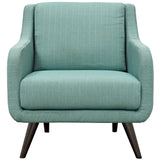 Modway Furniture Verve Upholstered Fabric Armchair Laguna 36 x 30.5 x 34.5