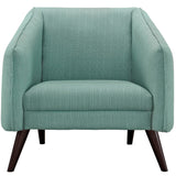 Modway Furniture Slide Upholstered Fabric Armchair Laguna 31.5 x 33.5 x 30.5