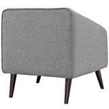 Modway Furniture Slide Upholstered Fabric Armchair LightGray 31.5 x 33.5 x 30.5